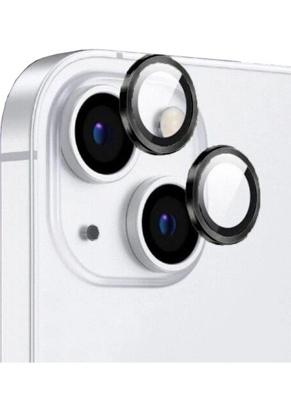 Apple iPhone 13 Uyumlu Zore Cl-12 Premium Safir Parmak Izi Bırakmayan Anti-Reflective Kamera Lens Koruyucu, Gümüş