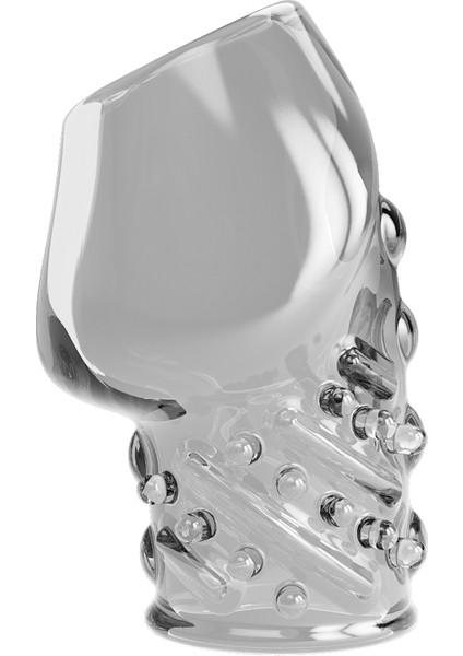 Hızlı Express Şeffaf Ipeksi Yumuşaklıkta Ucu Açık Tırtıklı Güçlü Penis Kılıfı