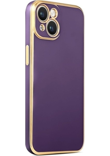Apple iPhone 14 Plus Uyumlu Kılıf Zore Bark Kapak, Derin Mor