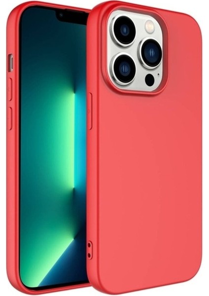 Apple iPhone 14 Pro Max Uyumlu Kılıf Zore Lsr Lansman Kapak, Kırmızı