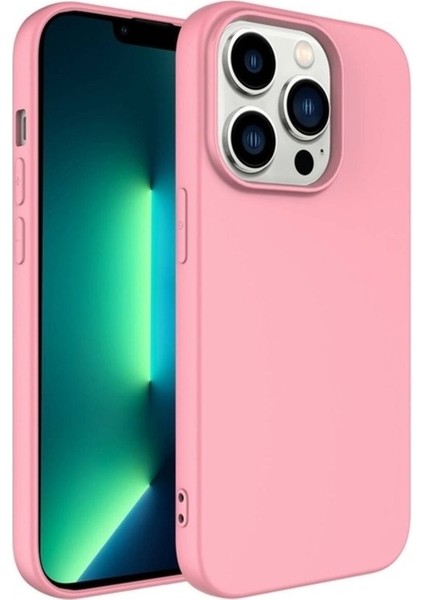 Apple iPhone 14 Pro Max Uyumlu Kılıf Zore Lsr Lansman Kapak, Pembe Açık