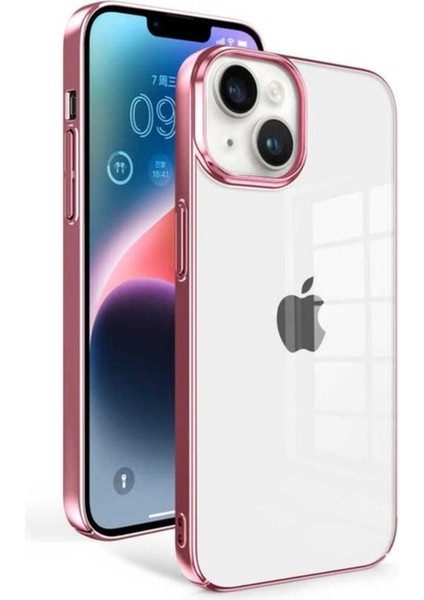 Apple iPhone 14 Plus Uyumlu Kılıf Zore Sun Kapak, Rose Gold