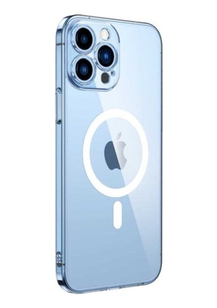 Apple iPhone 14 Pro Max Uyumlu Kılıf Kamera Korumalı Magsafe Sert Pc Zore Porto Kapak, Renksiz