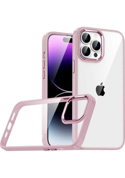 Apple iPhone 14 Pro Max Uyumlu Kılıf Zore Flora Kapak, Rose Gold