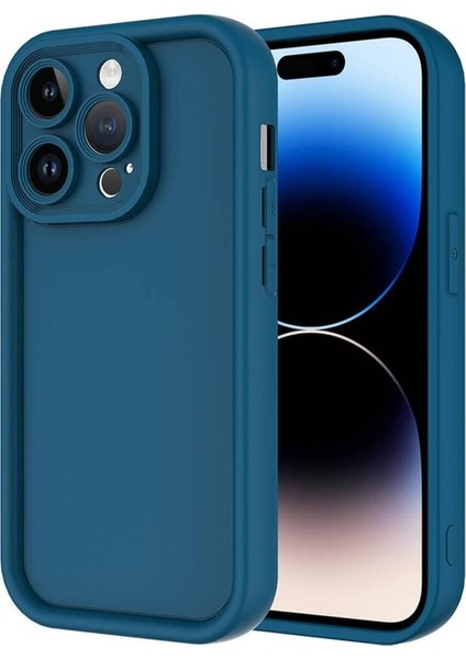 Apple iPhone 14 Pro Max Uyumlu Kılıf Kamera Korumalı Zore Ananas Kapak, Koyu Yeşil