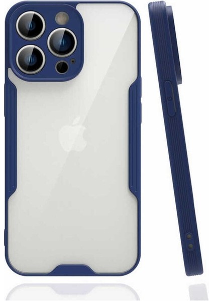 Apple iPhone 14 Pro Max Uyumlu Kılıf Zore Parfe Kapak, Lacivert
