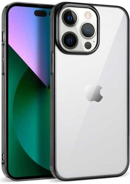 Apple iPhone 14 Pro Max Uyumlu Kılıf Zore Pixel Kapak, Siyah