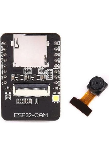 Robotik Hobi Merkezi - ESP32-CAM Wifi Bluetooth Geliştirme Kartı + OV2640 Kamera Modül