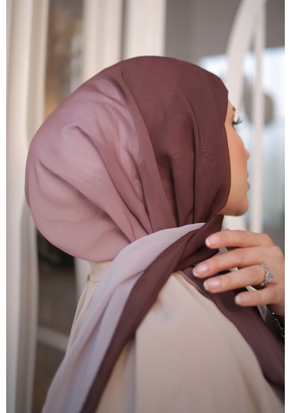 Degrade Desen Şal Kahve Vizon fırsatları