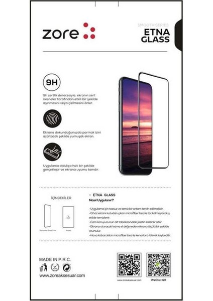 Apple iPhone 14 Pro Max Uyumlu Zore Etnaa Cam Ekran Koruyucu fiyatları