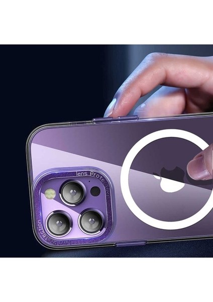 Apple iPhone 14 Pro Uyumlu Kılıf Magsafe Şarj Özellikli Sert Pc Zore Fuya Kapak