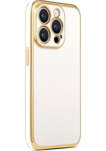 Apple iPhone 14 Pro Uyumlu Kılıf Zore Bark Kapak, Beyaz