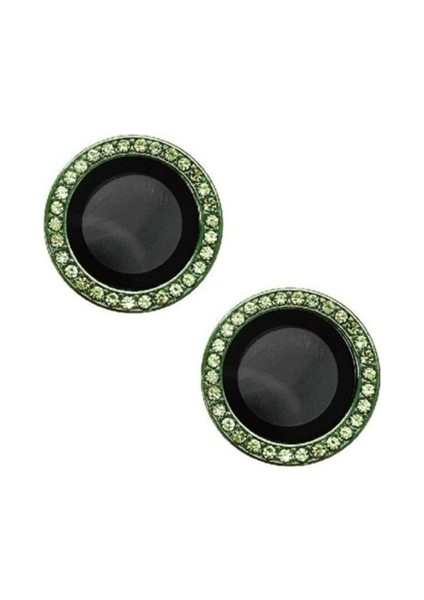 Apple iPhone 15 Plus Uyumlu Cl-06 Kamera Lens Koruyucu, Açık Yeşil