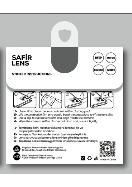 Apple iPhone 14 Pro Uyumlu Zore Cl-11 Safir Parmak Izi Bırakmayan Anti-Reflective Kamera Lens Koruyucu, Derin Mor fiyatları
