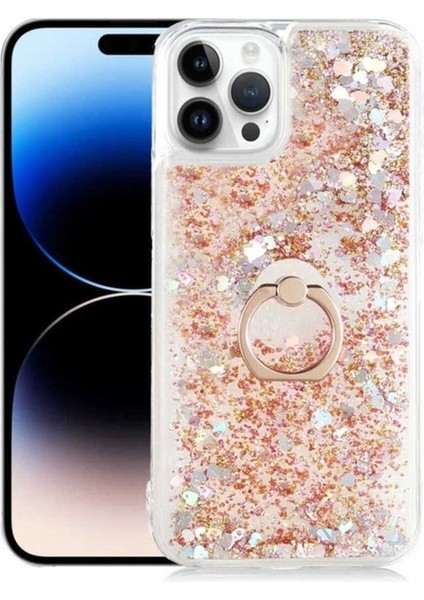 Apple iPhone 14 Pro Uyumlu Kılıf Zore Milce Kapak, Gold
