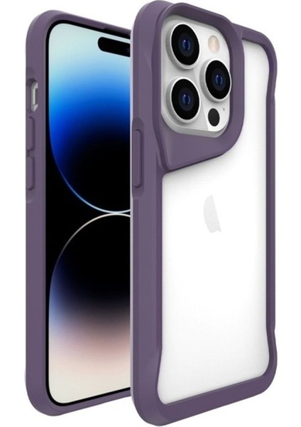 Apple iPhone 14 Pro Uyumlu Kılıf Zore T-Max Kapak, Derin Mor