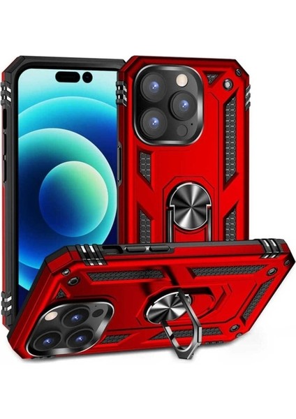 Apple iPhone 14 Pro Uyumlu Kılıf Zore Vega Kapak, Kırmızı