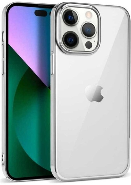 Apple iPhone 14 Pro Uyumlu Kılıf Zore Pixel Kapak, Gümüş