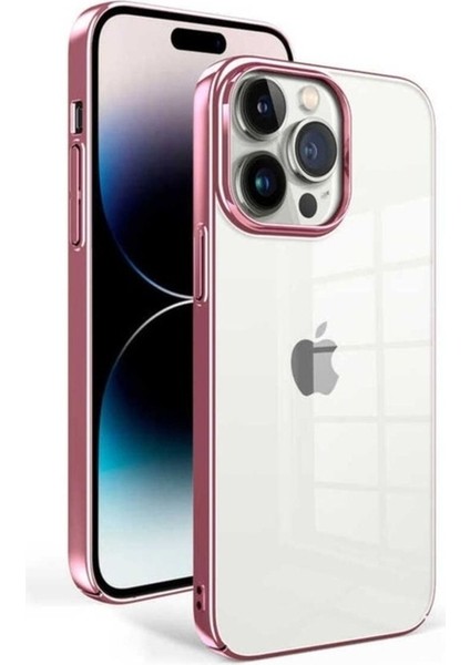 Apple iPhone 14 Pro Uyumlu Kılıf Zore Sun Kapak, Rose Gold