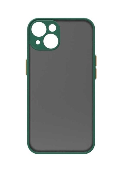 Apple iPhone 14 Uyumlu Kılıf Zore Hux Kapak, Koyu Yeşil