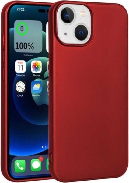 Apple iPhone 14 Uyumlu Kılıf Zore Premier Silikon Kapak, Kırmızı