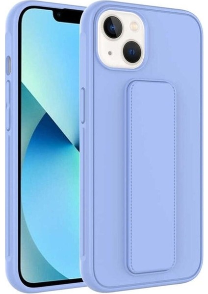 Apple iPhone 14 Uyumlu Kılıf Zore Qstand Kapak, Lila