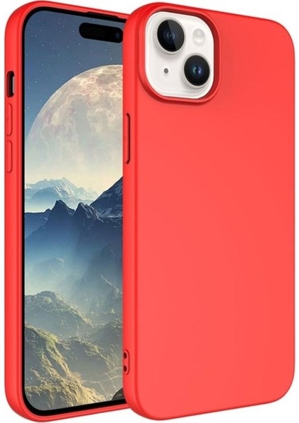 Apple iPhone 15 Plus Uyumlu Kılıf Zore Lsr Lansman Kapak, Kırmızı
