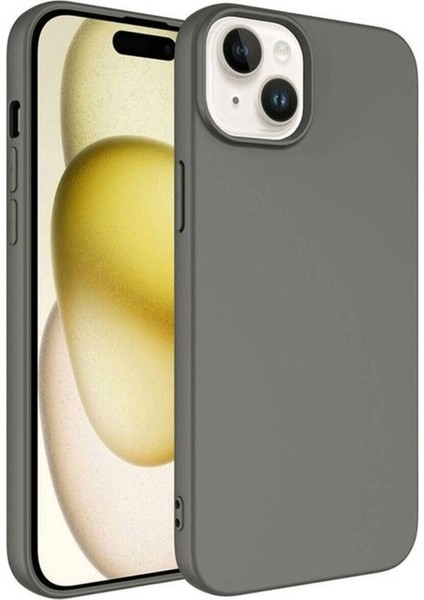 Apple iPhone 15 Plus Uyumlu Kılıf Zore Lsr Lansman Kapak, Titanyum