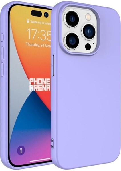 Apple iPhone 15 Pro Max Uyumlu Kılıf Zore Lsr Lansman Kapak, Lila