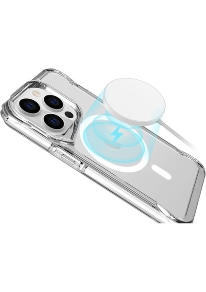 Apple iPhone 15 Pro Max Uyumlu Kılıf Zore Magsafe Şarj Özellikli T-Max Magsafe Kapak