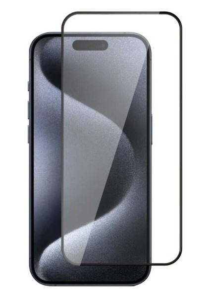 Apple iPhone 15 Pro Max Uyumlu Zore 3D Rika Temperli Cam Ekran Koruyucu