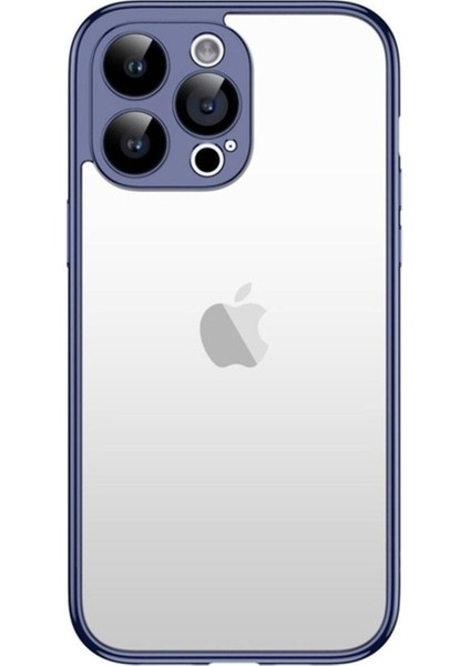 Apple iPhone 15 Pro Uyumlu Kılıf Zore Kamera Korumalı Bontez Bumper, Lacivert