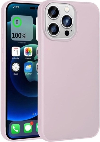 Apple iPhone 15 Pro Max Uyumlu Kılıf Zore Premier Silikon Kapak, Rose Gold