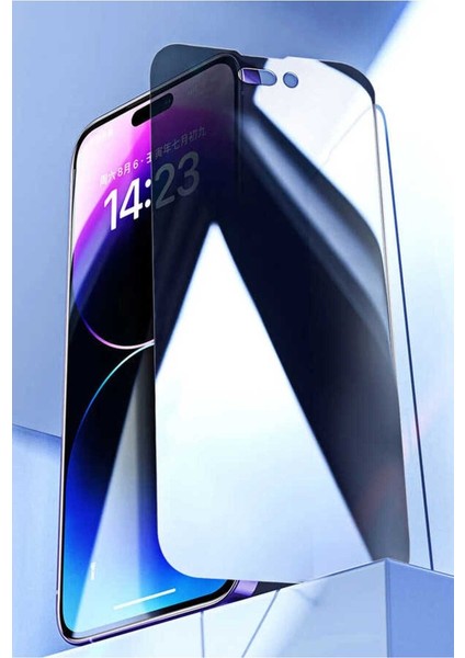 Apple iPhone 15 Pro Max Uyumlu Zore Kor Privacy Cam Ekran Koruyucu