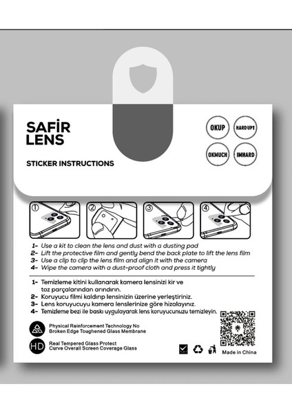 Apple iPhone 15 Pro Uyumlu Zore Cl-11 Safir Parmak Izi Bırakmayan Anti-Reflective Kamera Lens Koruyucu, Midnight fiyatları