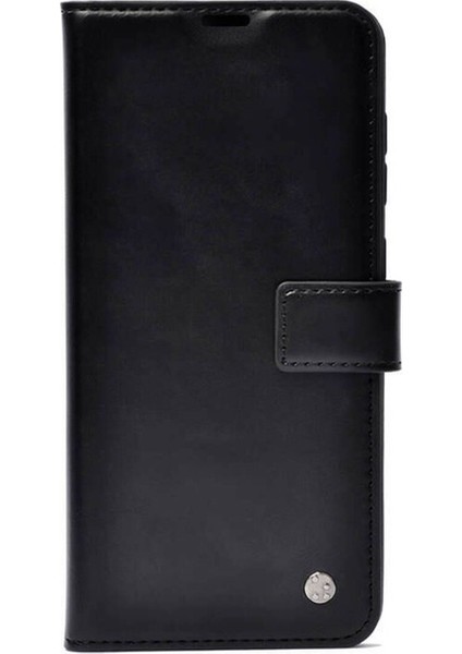 Apple iPhone 15 Uyumlu Kılıf Zore Kar Deluxe Kapaklı Kılıf, Siyah