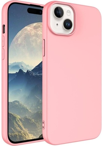 Apple iPhone 15 Uyumlu Kılıf Zore Lsr Lansman Kapak, Pembe Açık