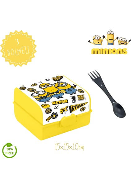 Minions Lisanslı Suluk/matara + Beslenme Kabı 2 Li Set