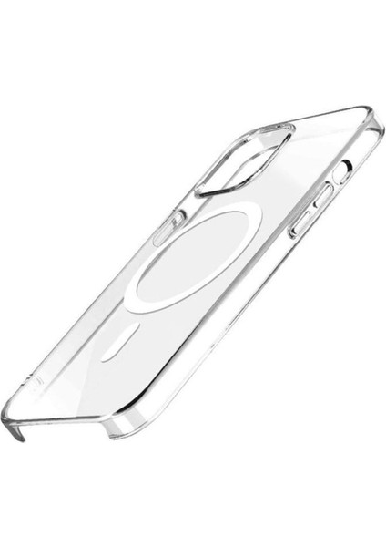 Apple iPhone 15 Uyumlu Kılıf Zore Wireless Şarj Özellikli Şeffaf Orjin Kapak