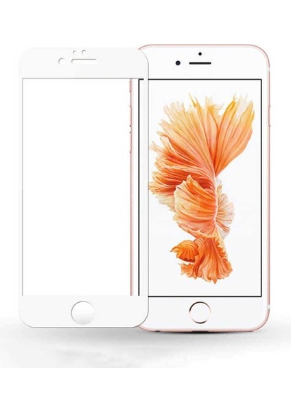 Apple iPhone 6 Plus Uyumlu Davin 5d Cam Ekran Koruyucu, Beyaz