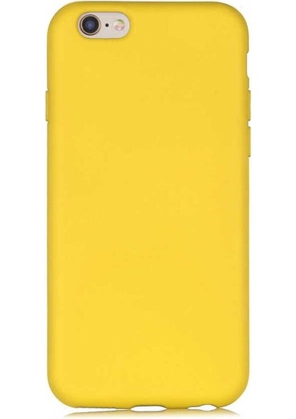 Apple iPhone 6 Uyumlu Kılıf Zore Lsr Lansman Kapak, Sarı