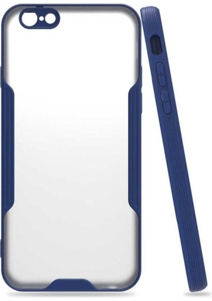 Apple iPhone 6 Uyumlu Kılıf Zore Parfe Kapak, Lacivert
