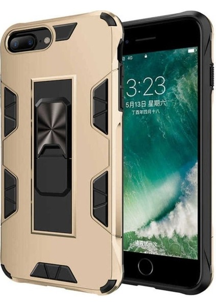 Apple iPhone 6 Plus Uyumlu Kılıf Zore Volve Kapak, Gold