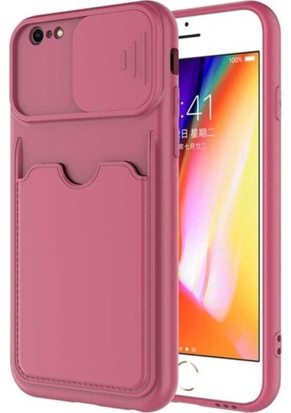 Apple iPhone 6 Uyumlu Kılıf Zore Kartix Kapak, Koyu Mor