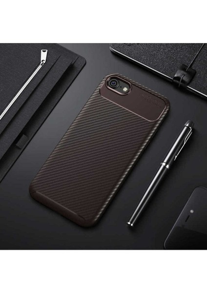 Apple iPhone 6 Uyumlu Kılıf Zore Negro Silikon Kapak, Kahverengi