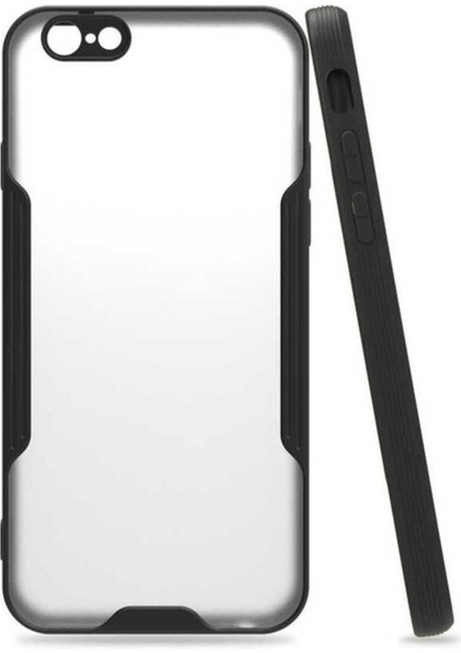 Apple iPhone 6 Uyumlu Kılıf Zore Parfe Kapak, Siyah