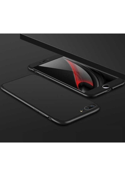 Apple iPhone 7 Plus Uyumlu Kılıf Zore Ays Kapak, Siyah