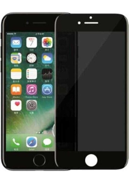 Apple iPhone 7 Plus Uyumlu Davin 5d Privacy Cam Ekran Koruyucu, Siyah