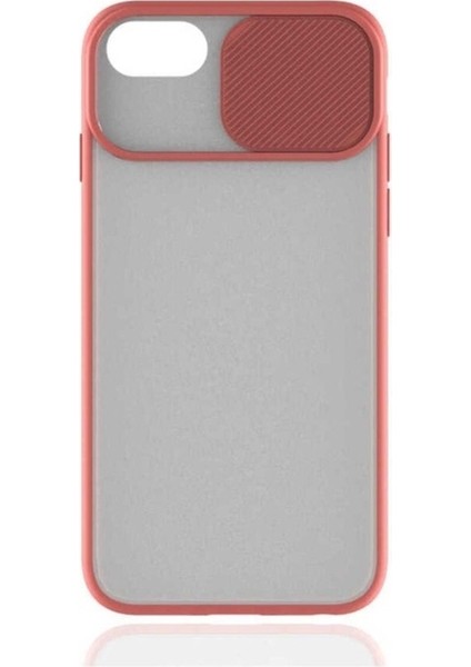 Apple iPhone 7 Plus Uyumlu Kılıf Zore Lensi Kapak, Pembe Açık