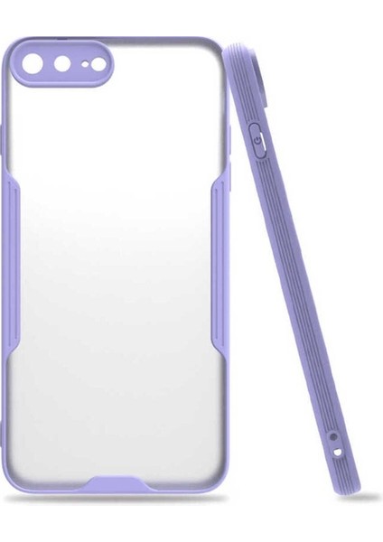 Apple iPhone 7 Plus Uyumlu Kılıf Zore Parfe Kapak, Mor